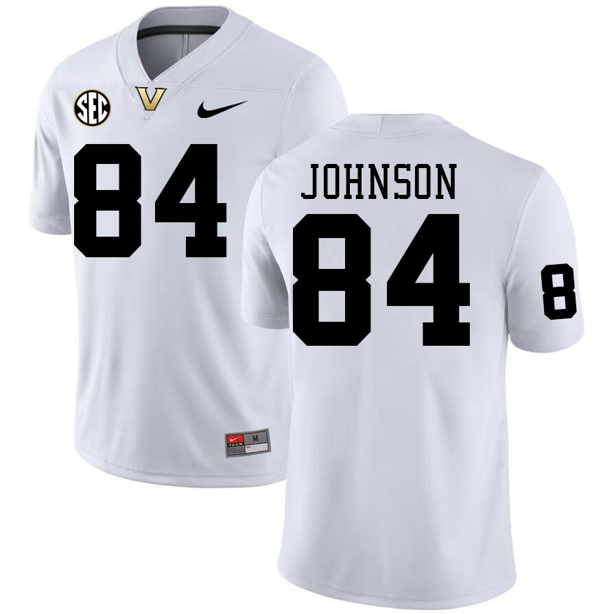 Vanderbilt Commodores #84 Kamrean Johnson College Football Jerseys Stitched-White